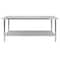 Flash Furniture 72"W Stainless 18 Gauge Work Table - Undershelf NH-WT-3072-GG - alternate 10
